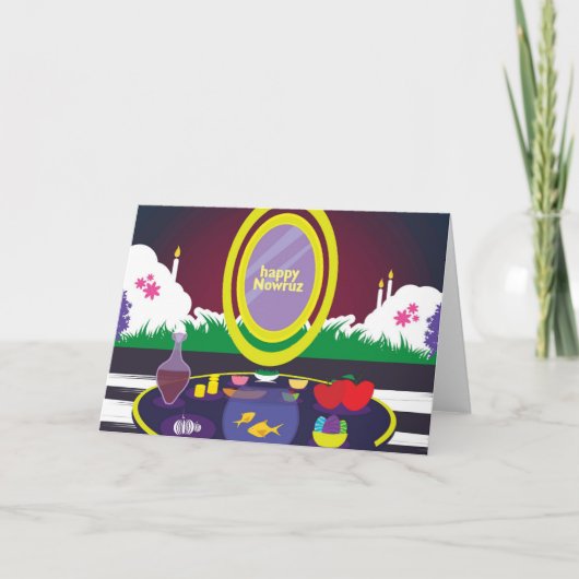 Happy Nowruz Persian New Year Grußkarte Karte (Vorderseite)