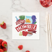 Happy Nowruz Persian New Year Serviette (Beispiel)