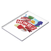 Happy Nowruz Persisches Neujahr Notizblock (Linke Seite)