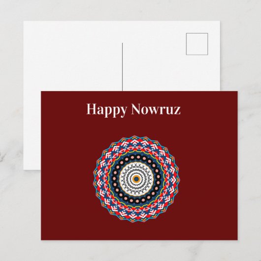 Happy Nowruz Postkarte (Vorne/Hinten)