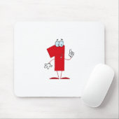 Happy Number 1 Mousepad (Mit Mouse)