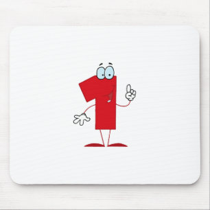 Happy Number 1 Mousepad