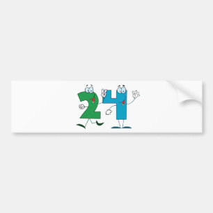 Happy Number 24 Autoaufkleber