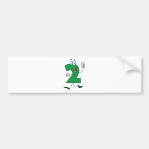Happy Number 2 Autoaufkleber