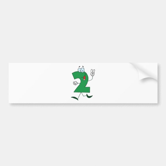 Happy Number 2 Autoaufkleber (Vorne)