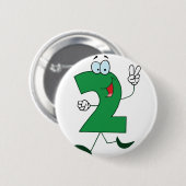 Happy Number 2 Button (Vorne & Hinten)