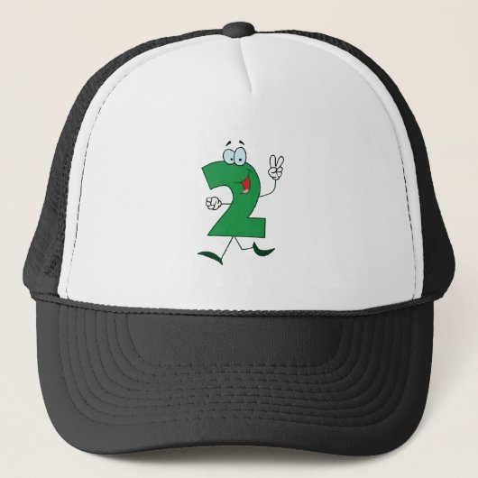 Happy Number 2 Truckerkappe (Vorderseite)