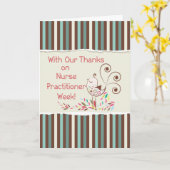 Happy Nurse Practitioner Week, from Group, Bird Karte (Gelbe Blume)