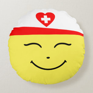 Happy Nurse - Rundkissen Rundes Kissen