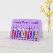 Happy Nurse Week Card Spritzen Karte (Gelbe Blume)