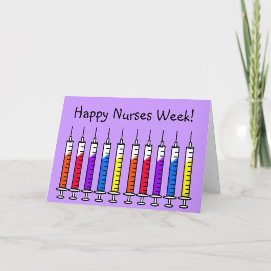 Happy Nurse Week Card Spritzen Karte (Vorderseite)
