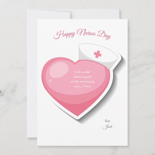 Happy Nurses Day Card Einladung (Vorderseite)