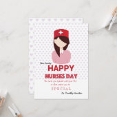 Happy Nurses Day Card Karte (Vorderseite/Rückseite Beispiel)