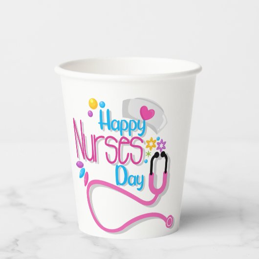 Happy Nurses Day Coffee Tasse Pappbecher (Vorderseite)