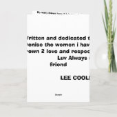 HAPPY NURSE'S DAY DENISE!! KARTE (Rückseite)