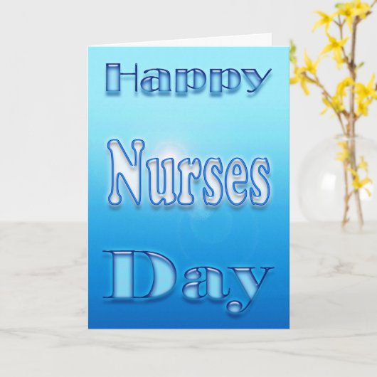 Happy Nurses Day Floral Karte (Gelbe Blume)
