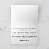 Happy Nurses Day Floral Karte (Innenseite)