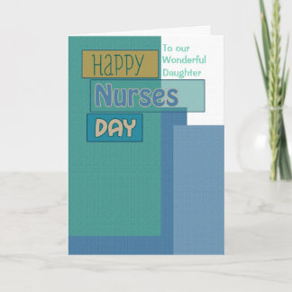 Happy Nurses Day for Daughter oder irgendeine Bezi Karte