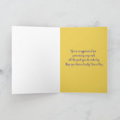 Happy Nurses Day Friend Lilac Individuelle Name Karte (Innenseite)