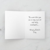 Happy Nurses Day für gekümmert Krankenschwester Karte (Innenseite)