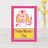 Happy Nurses Day für gekümmert Krankenschwester Karte (Gelbe Blume)