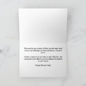 Happy Nurses Day Geschenk farbenfrohe Plätze Karte (Innenseite)