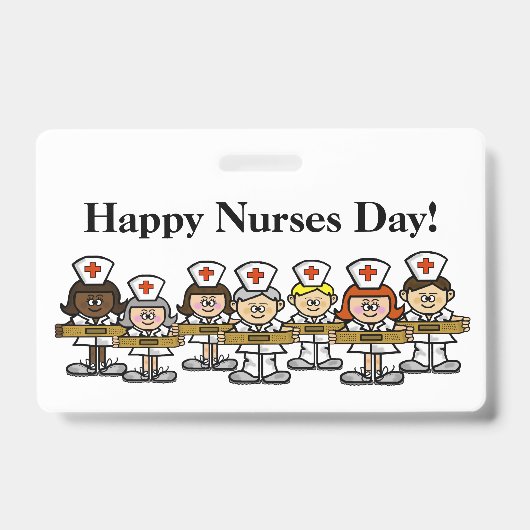 Happy Nurses Day Group Abzeichen Ausweis (Vorderseite)