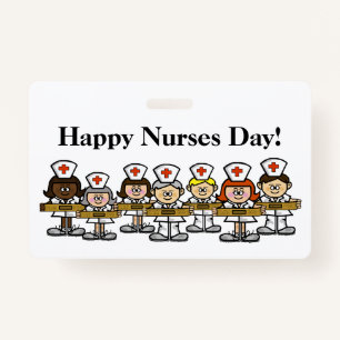 Happy Nurses Day Group Abzeichen Ausweis