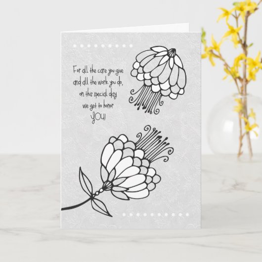 Happy Nurses Day Karte (Gelbe Blume)