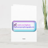 Happy Nurses Day Lila Iris & Yellow Tulips Karte (Rückseite)