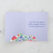 Happy Nurses Day Mama Sweet Pea Blume Karte (Innenseite)