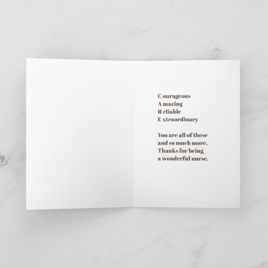 Happy Nurses Day mit einer Vielfalt von Krankensch Karte (Innenseite)