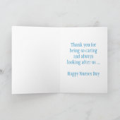 Happy Nurses Day mit Katze für tierärztliche Krank Karte (Innenseite)