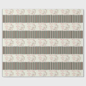 Happy Nurses Day, Niedlicher Vogel auf Streifen Geschenkpapier (Flach)