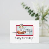 Happy Nurses Day Postkarte (Stehend Vorderseite)