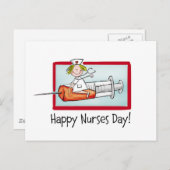 Happy Nurses Day Postkarte (Vorne/Hinten)