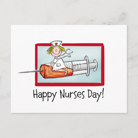 Happy Nurses Day Postkarte (Vorderseite)