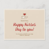 Happy Nurses Day Postkarte (Vorderseite)