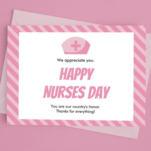 Happy Nurses Day Postkarte