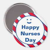 Happy Nurses Day Smile Fun Magnet (Vorderseite/Rückseite)