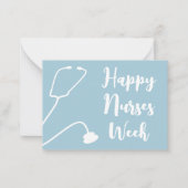 Happy Nurses Week Aufwertung der Krankenschwester Mitteilungskarte (Vorderseite)