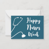 Happy Nurses Week Aufwertung der Krankenschwester Mitteilungskarte (Vorderseite)