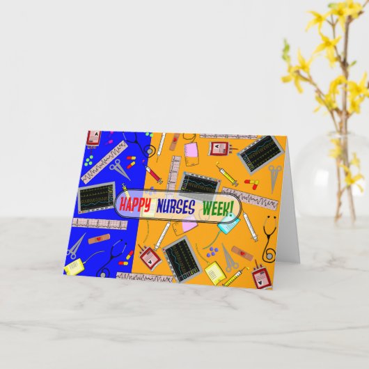 Happy Nurses Week Card #20 Karte (Gelbe Blume)