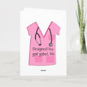 Happy Nurses Week Card Floral Karte (Rückseite)