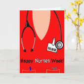 Happy Nurses Week Card Scrub Top Karte (Gelbe Blume)