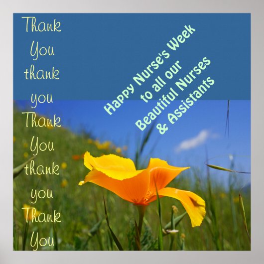 Happy Nurse's Week druckt Krankenpfleger Poster (Vorne)