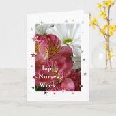 Happy Nurses Week-Freesia and Daisy Karte (Gelbe Blume)
