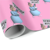 Happy Nurses Week Geschenkpapier (Rolleneckpunkt)
