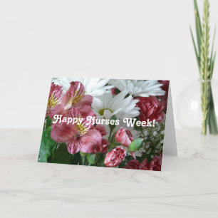 Happy Nurses Week!-Hübsches Blumenstrauß Feiertagskarte
