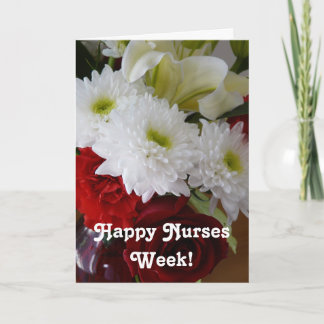 Happy Nurses Week!-Hübsches Blumenstrauß Karte